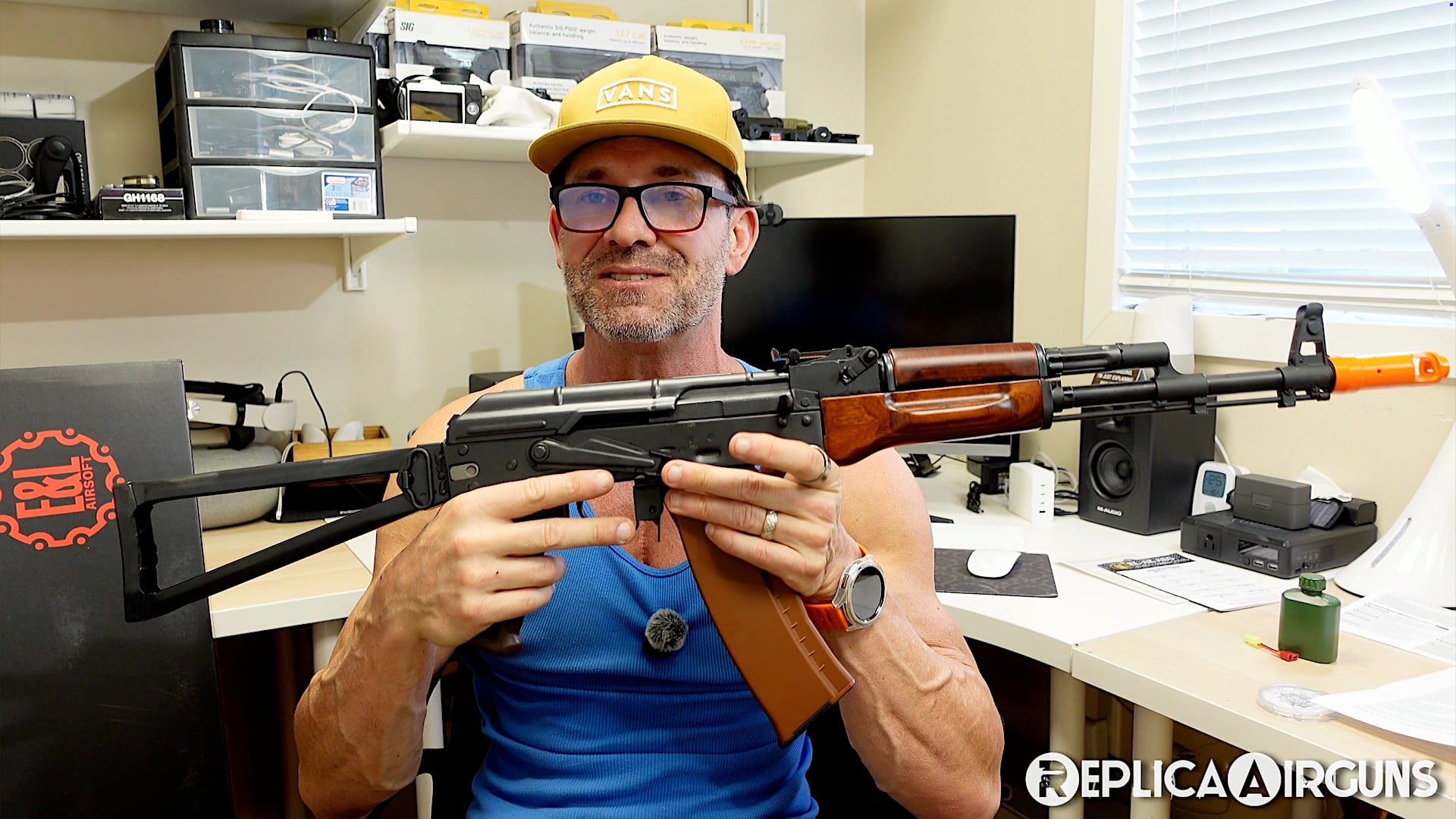 E&L AKS-74N Steal and Wood AEG Airsoft Rifle Table Top Review