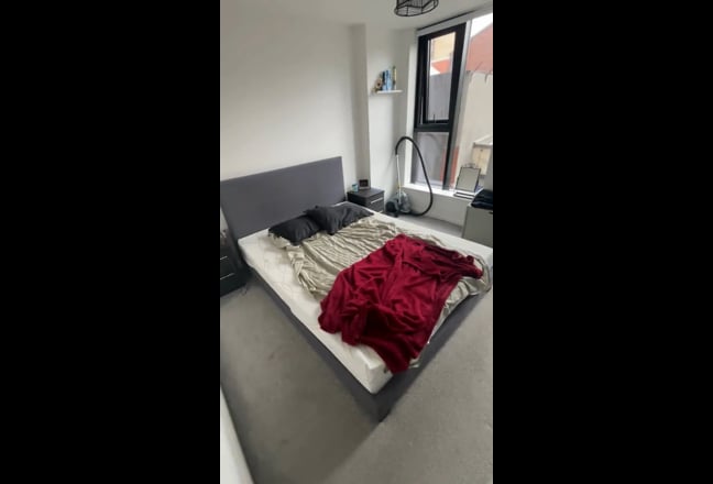 1 bed flat living room and kitchen Mid May Preston Main Photo