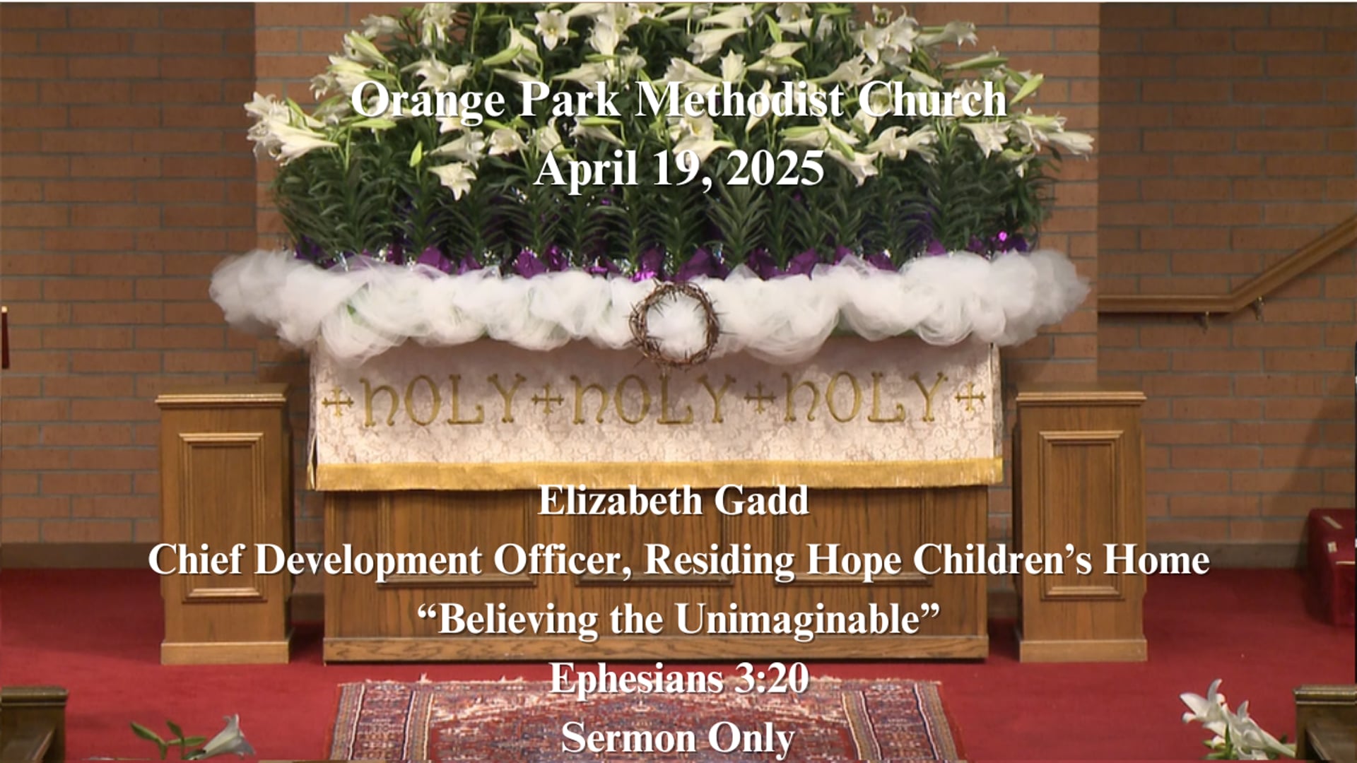 April 19, 2026 Sermon Only