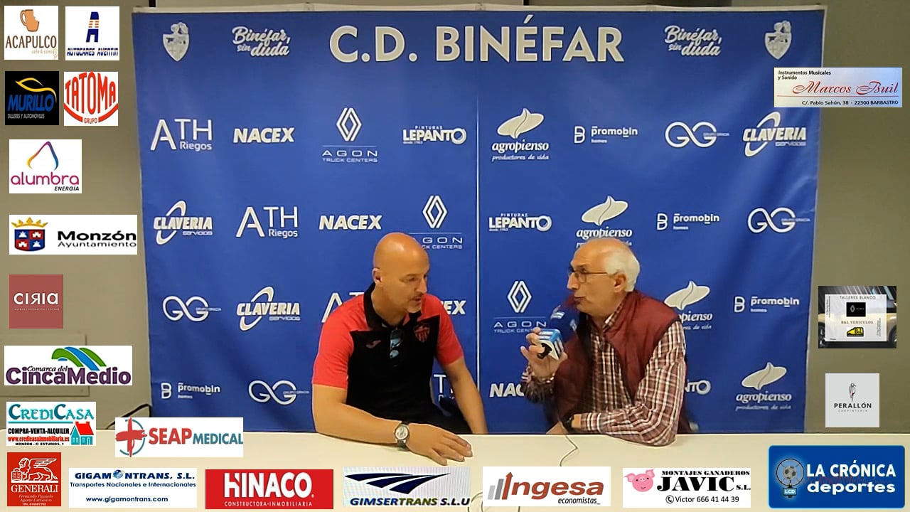ISMAEL  MARIANI (Entrenador Monzón) CD Binefar 1-2 At.Monzón Alumbra / J 31 / 3ª RFEF