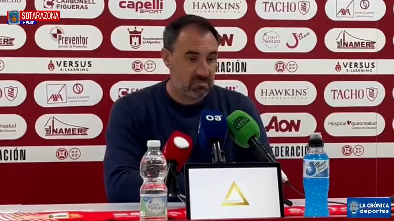 JUANMA BARRERO (Entrenador Tarazona) Algeciras CF 1-0 SD Tarazona / J33 - 1ª RFEF G2 / Fuente: SD Tarazona