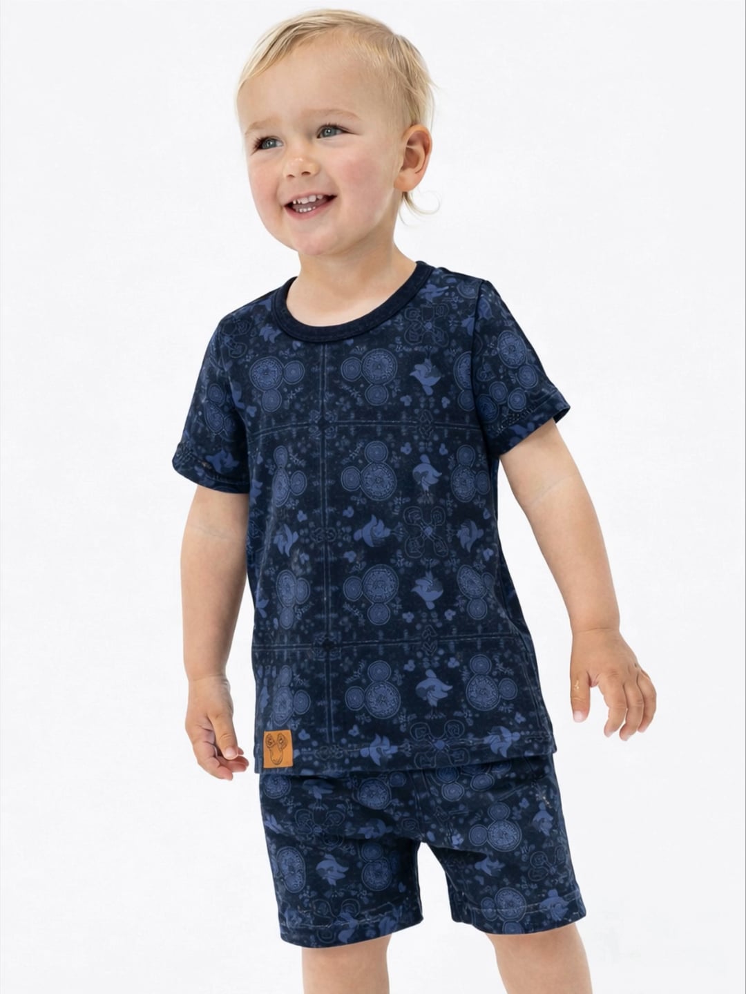 סט פיג’מה קצרה בכיתוב אישי MICKEY