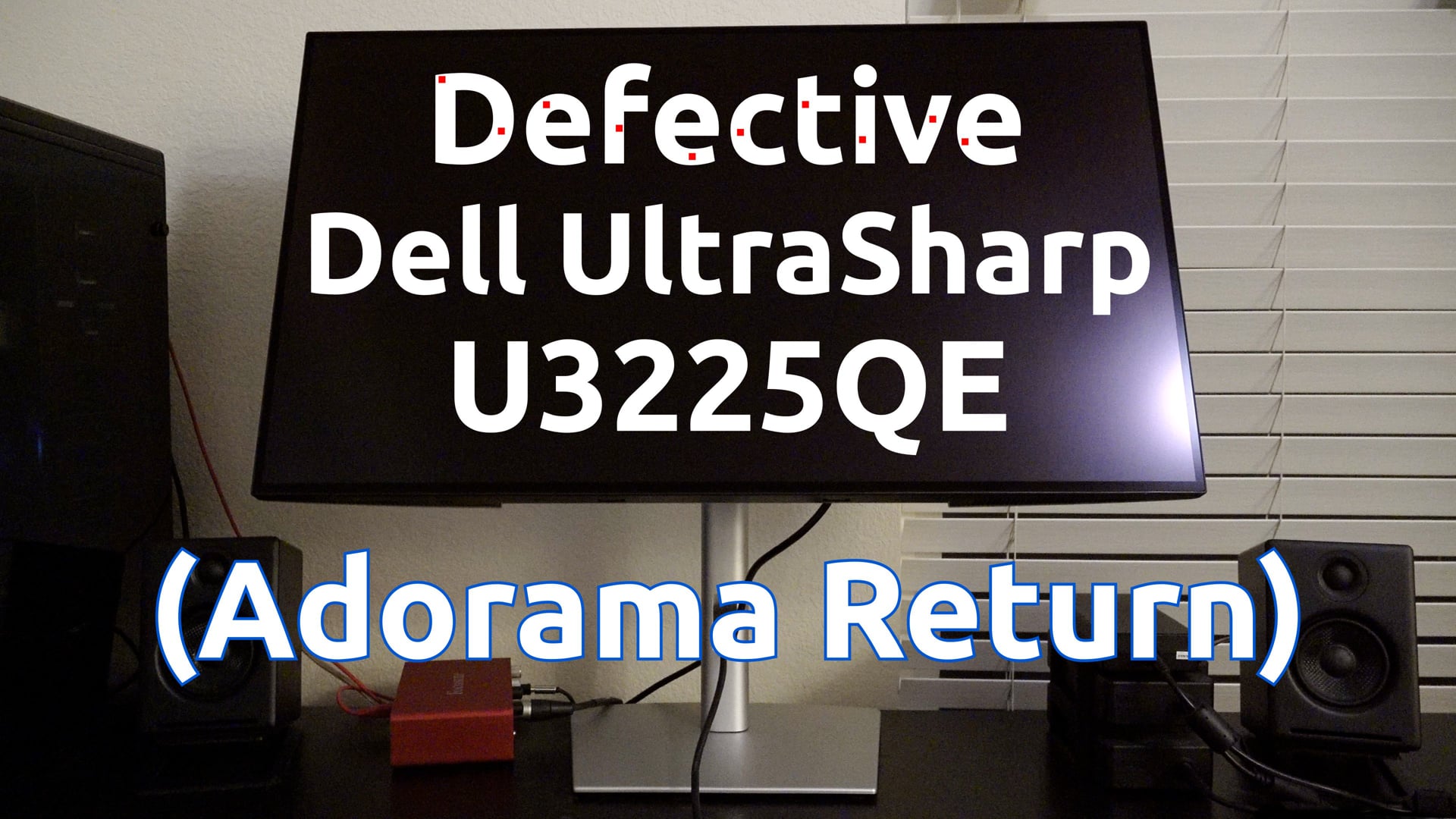 Defective Dell UltraSharp U3225QE (Adorama Return)