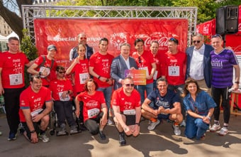 Promis setzten beim Coca-Cola Inclusion Run ein Zeichen für mehr Miteinander