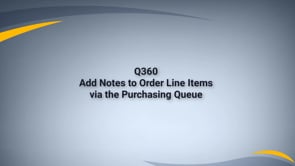 Add Notes to Order Line Items via Purchasing Q