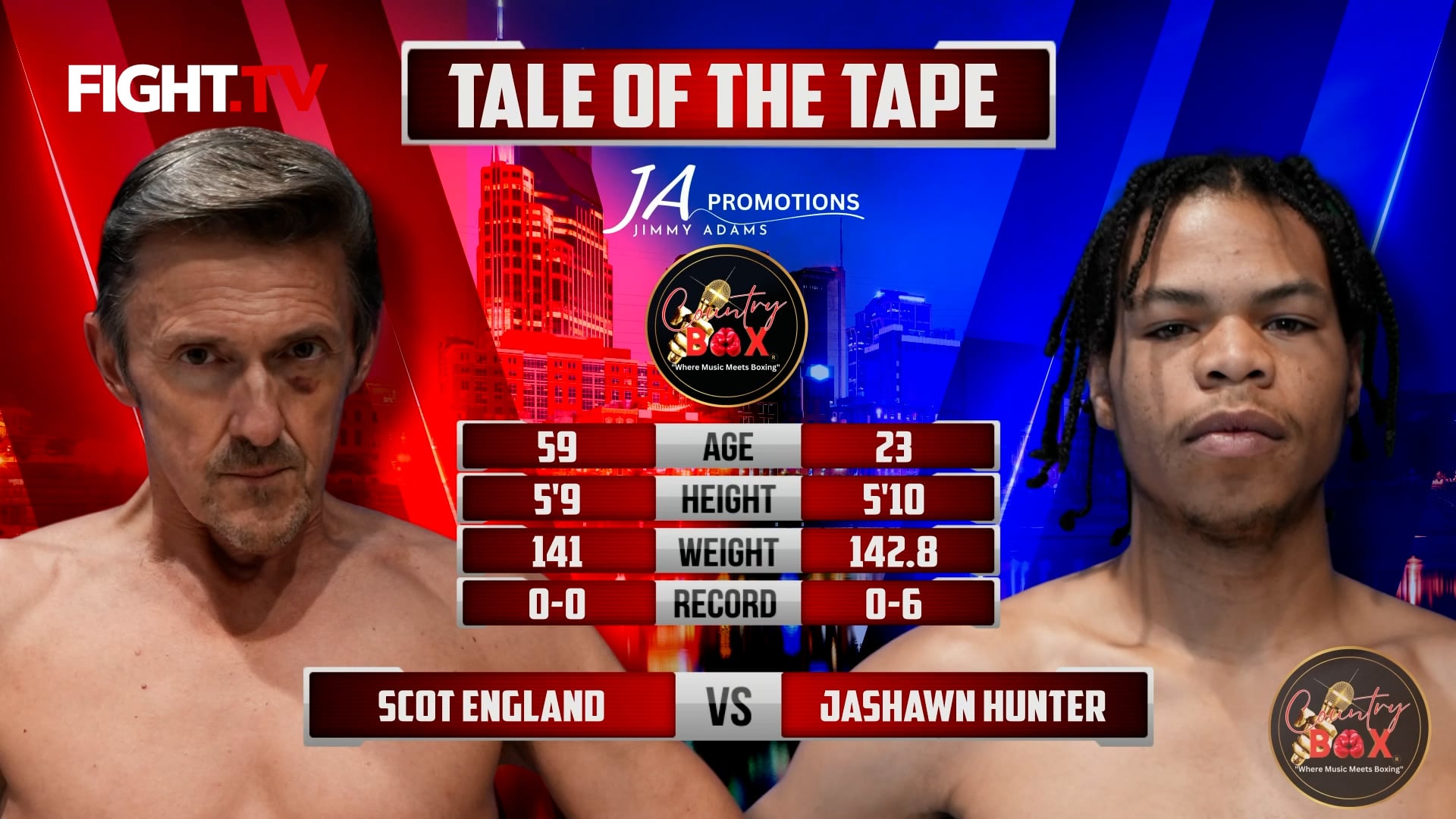 Scot England vs. Jashawn Hunter