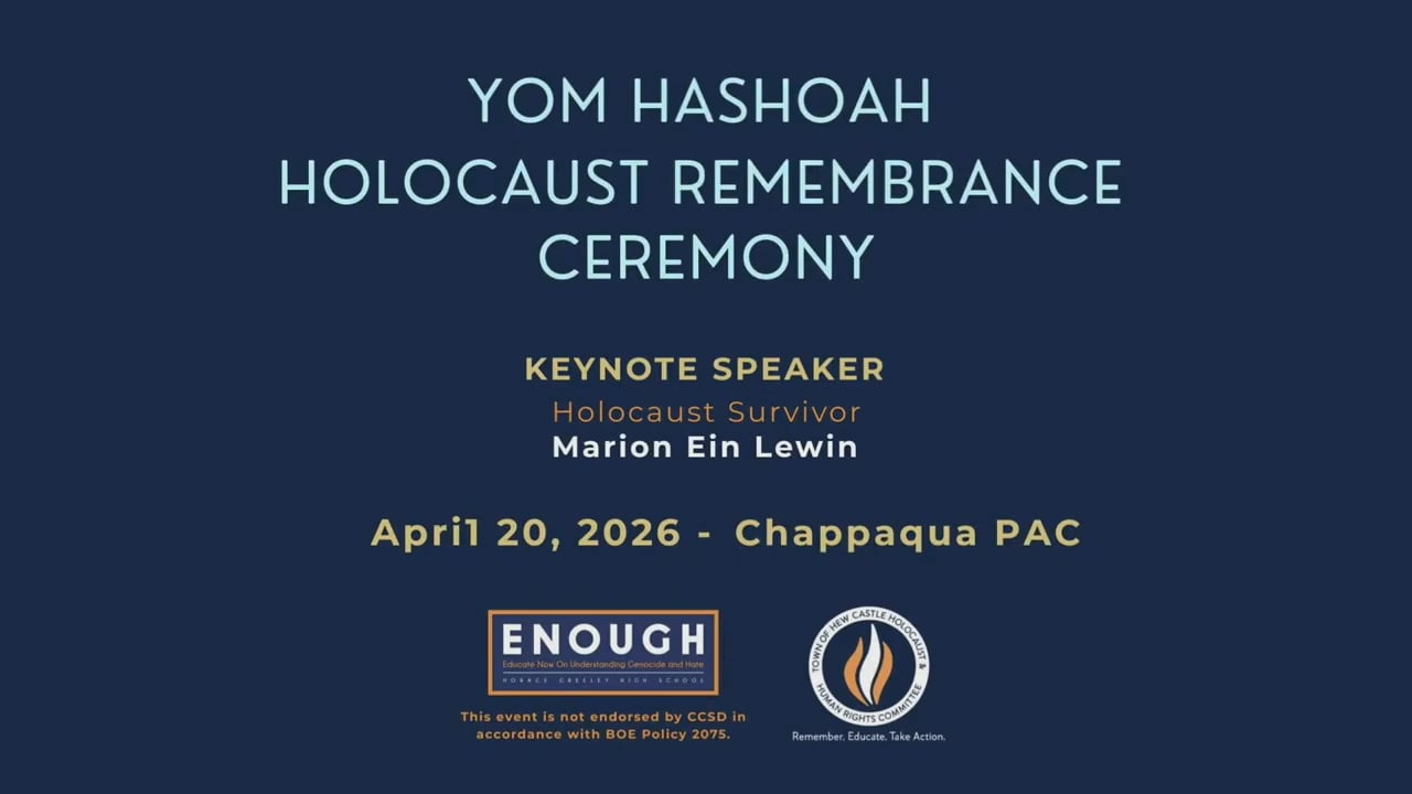 Yom Hashoah Holocaust Remembrance Ceremony 2026