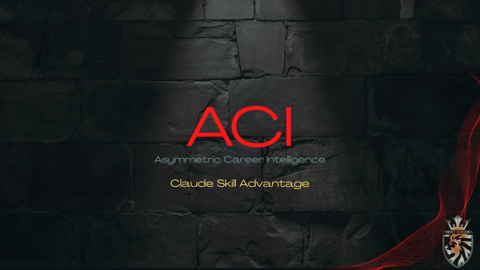 Asymmetric Career Intelligence: Claude Skills Advantage