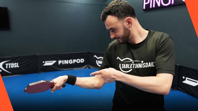 Advanced use of the wrist in the forehand topspin