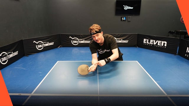 The use of the wrist on the forehand push