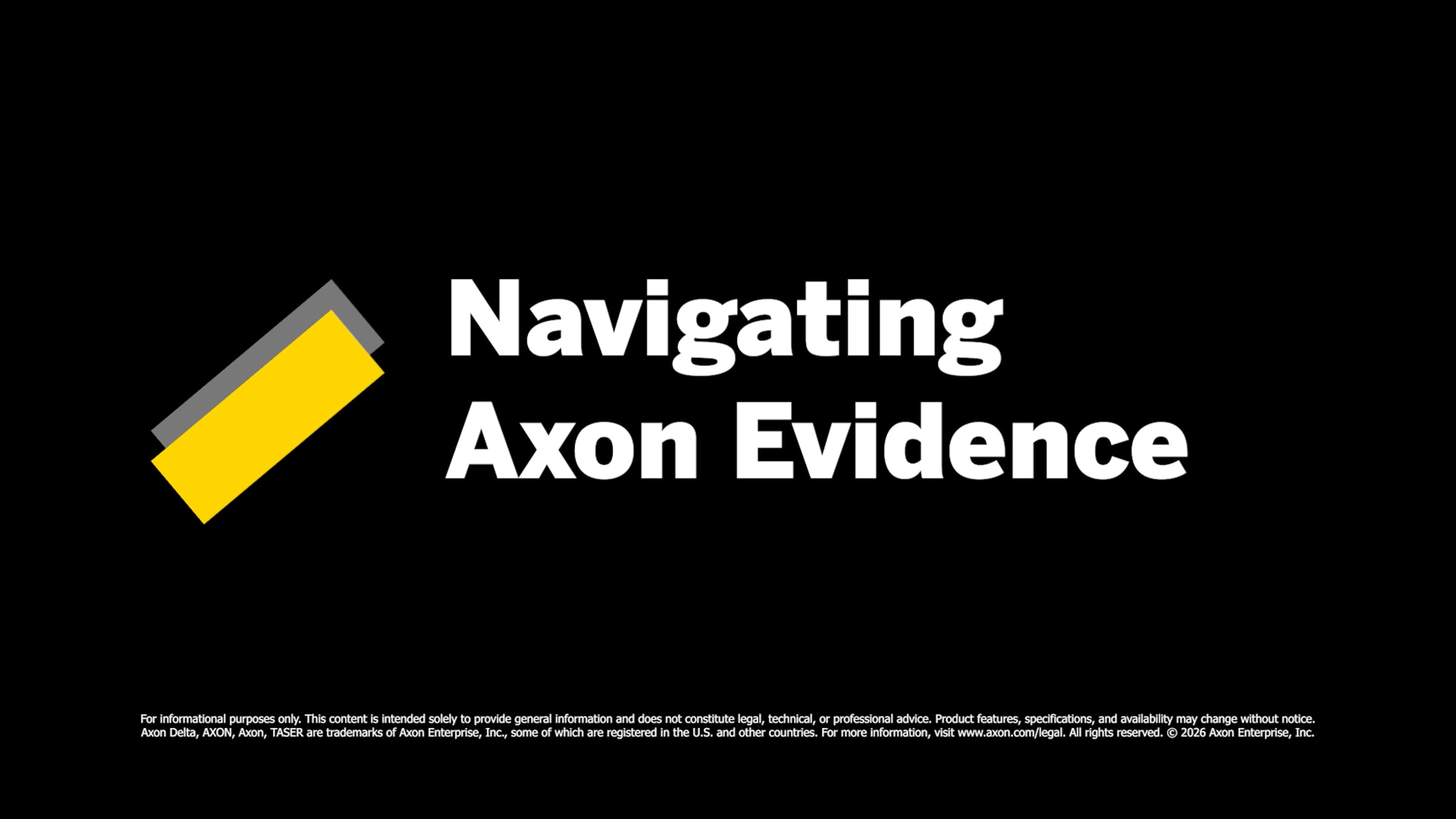 Navigating Axon Evidence | Videos & Movies on Vimeo