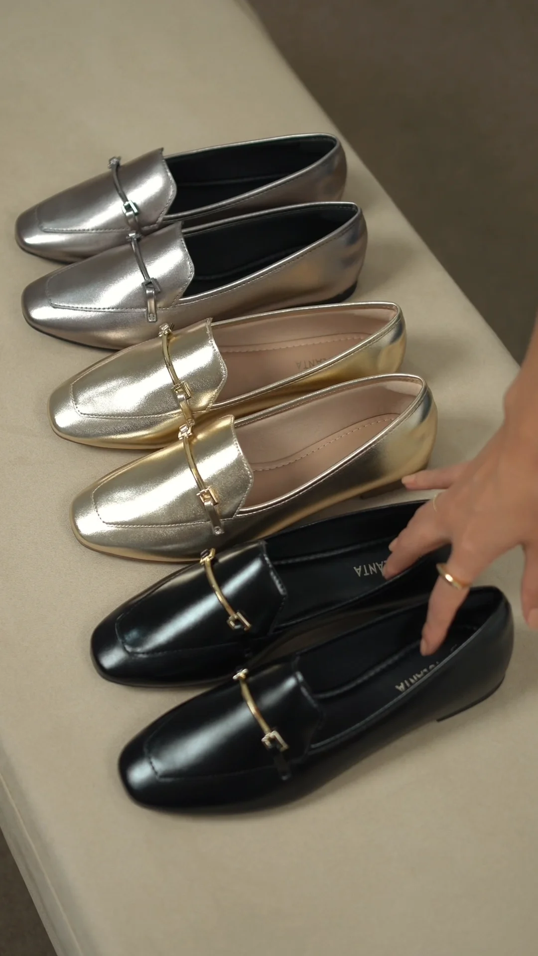 LOAFER VIOLANTA MAJU OURO LIGHT | Violanta Calçados Femininos