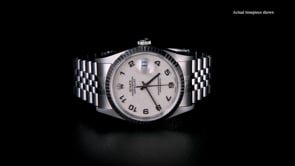 Pre-Owned Rolex Datejust Mens 36mm Automatic Stainless Steel and 18kt White Gold Watch