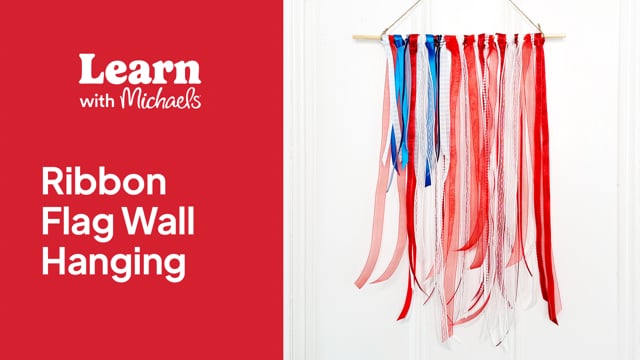 How to Make a Ribbon Flag Wall Hanging Expert-Led Craft Tutorial On ...