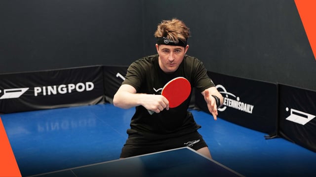 How to backhand attack with short pimples