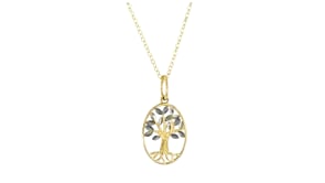 Italian 10kt Two-Tone Gold Tree of Life Charm