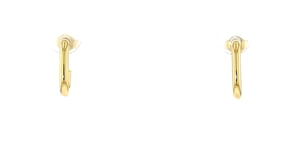 Italian 10kt Yellow Gold U-Shaped Hoop Earrings