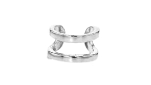 Italian Sterling Silver Jewelry Set: Two Single Ear Cuffs