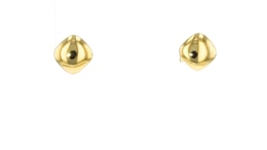 Italian 10kt Yellow Gold Petite Square Stud Earrings