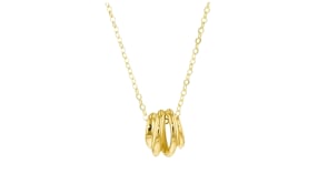 Italian 10kt Yellow Gold Petite Spiral Pendant Necklace