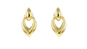 10kt Yellow Gold Doorknocker Earrings