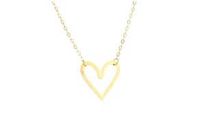Italian 10kt Yellow Gold Heart Necklace