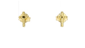 Italian 10kt Yellow Gold Cross Earrings