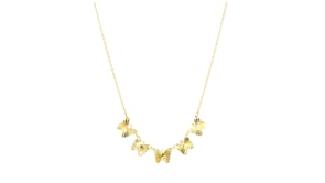 Italian 10kt Yellow Gold Butterfly Necklace