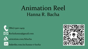 Vimeo video thumbnail for Hanna R. Bacha Animation Reel