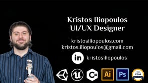 Vimeo video thumbnail for Kristos Iliopoulos - UI/UX Design Reel