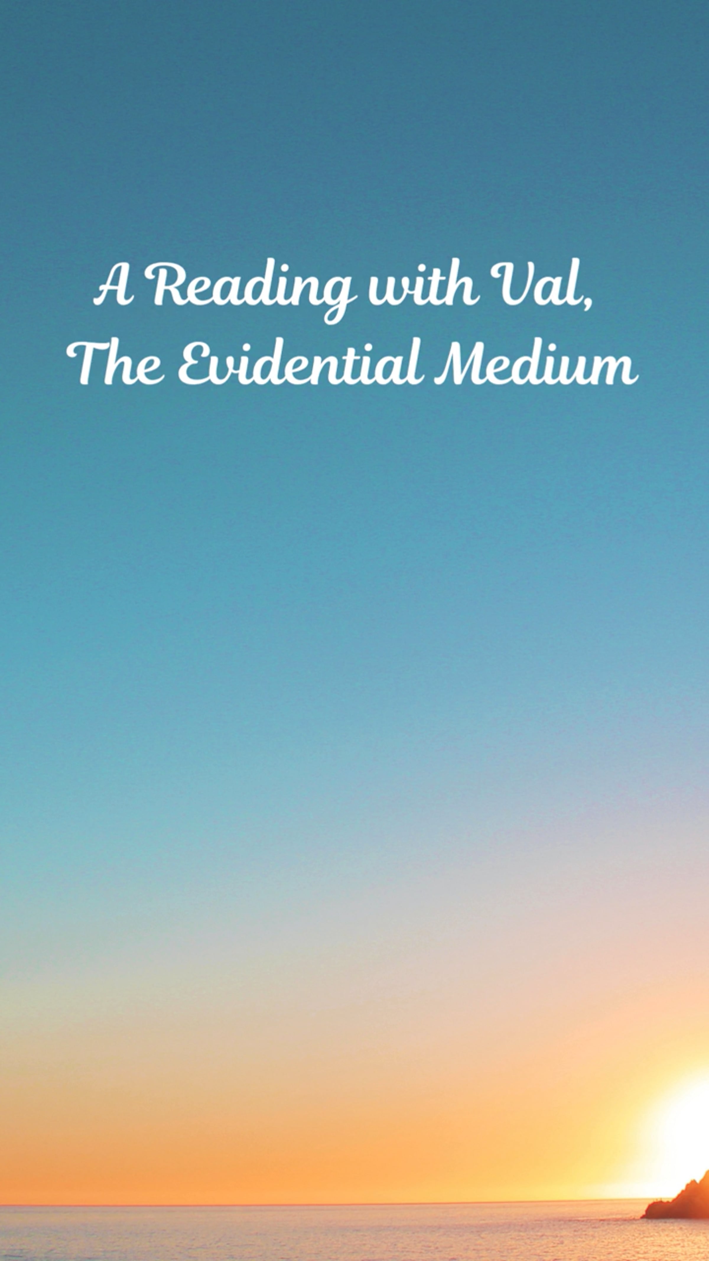 A Reading with Val, The Evidential Medium 4-26-26 | Videos & Movies on ...