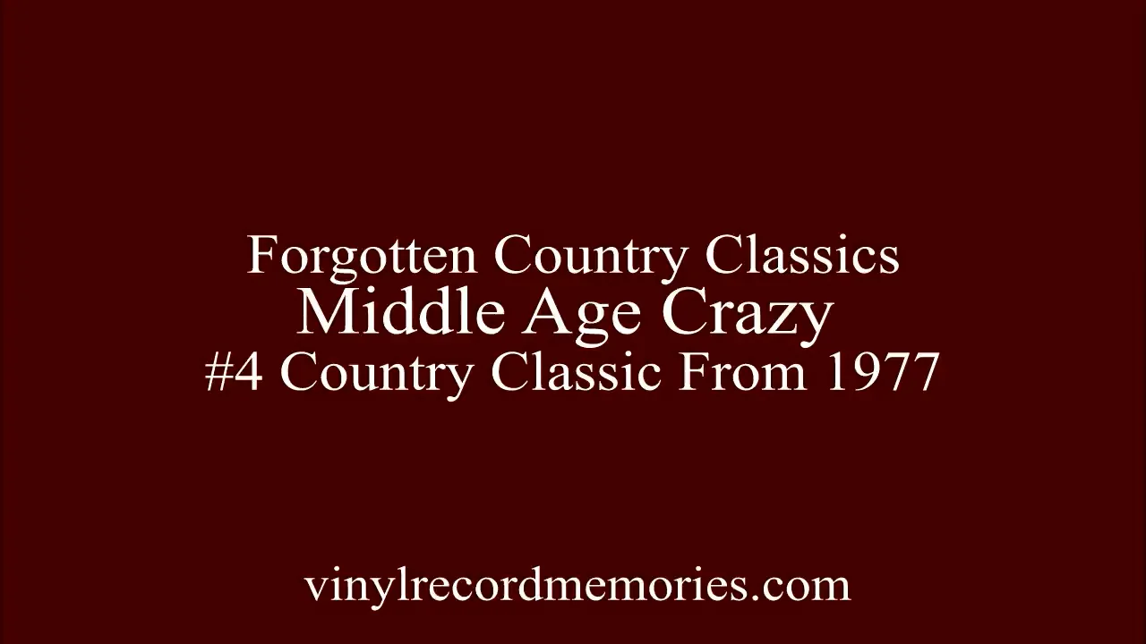 Middle Age Crazy vinyl memories | Jerry Lee Lewis classic oldies.