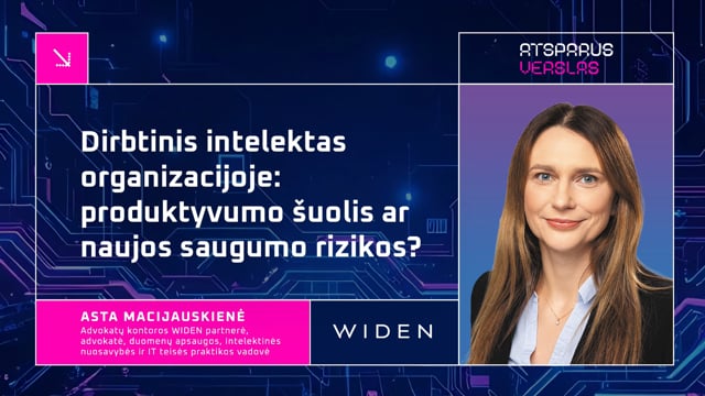 Dirbtinis intelektas organizacijoje: produktyvumo šuolis ar naujos saugumo rizikos?