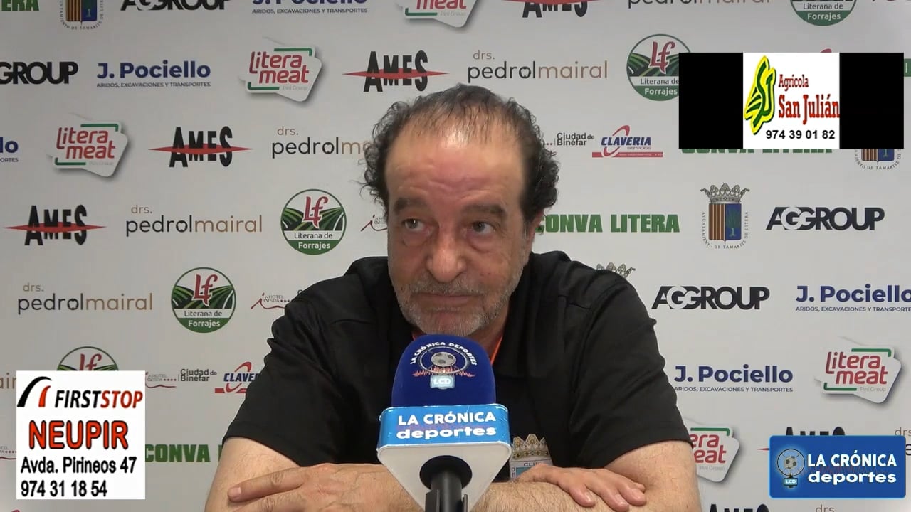 FÉLIX JIMÉNEZ (Entrenador Tamarite) CDJ Tamarite 1-2 CD Binéfar / Jor. 32 / Tercera Rfef