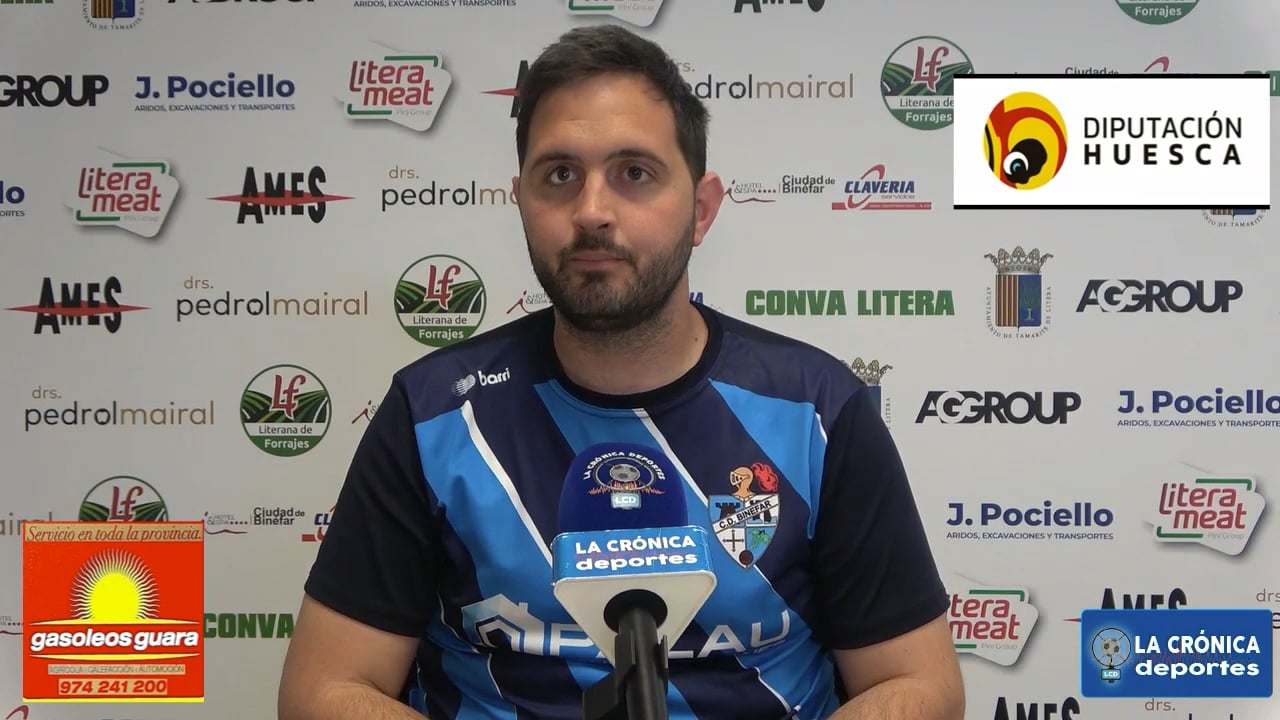 RUBÉN TORO (Entrenador Binéfar) CDJ Tamarite 1-2 CD Binéfar / Jor. 32 / Tercera Rfef