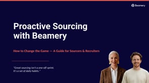 Proactive Sourcing With Beamery Slides