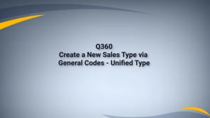 Create a New Sale Type (Unified Type)