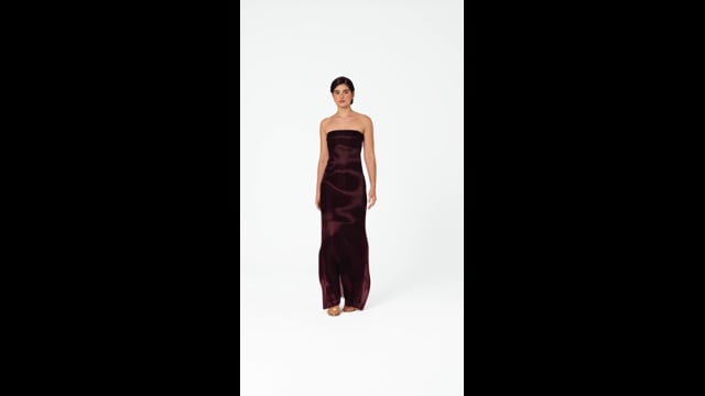 Vestido Liquid Burgundy