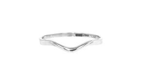 Italian 10kt White Gold Wave Ring