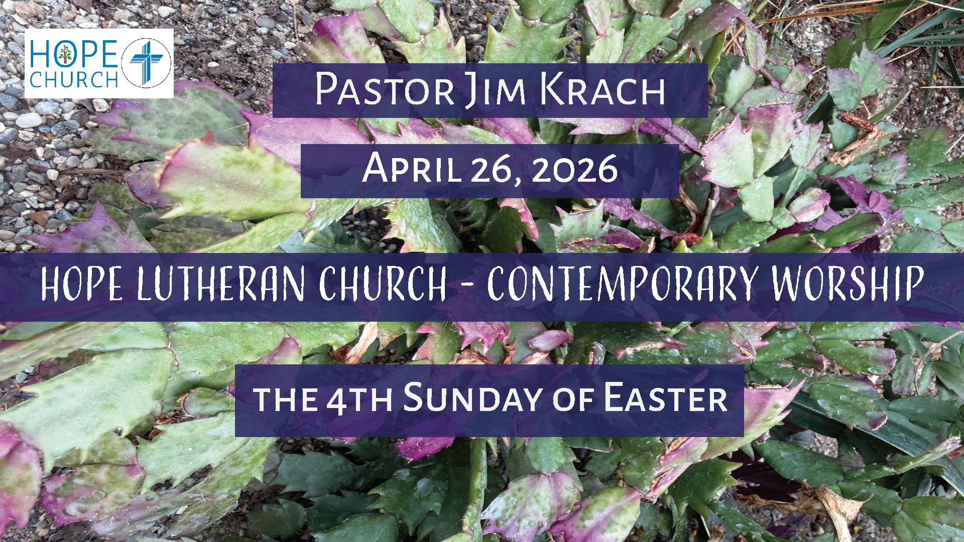 Hope Lutheran Contemporary Worship April 26, 2026