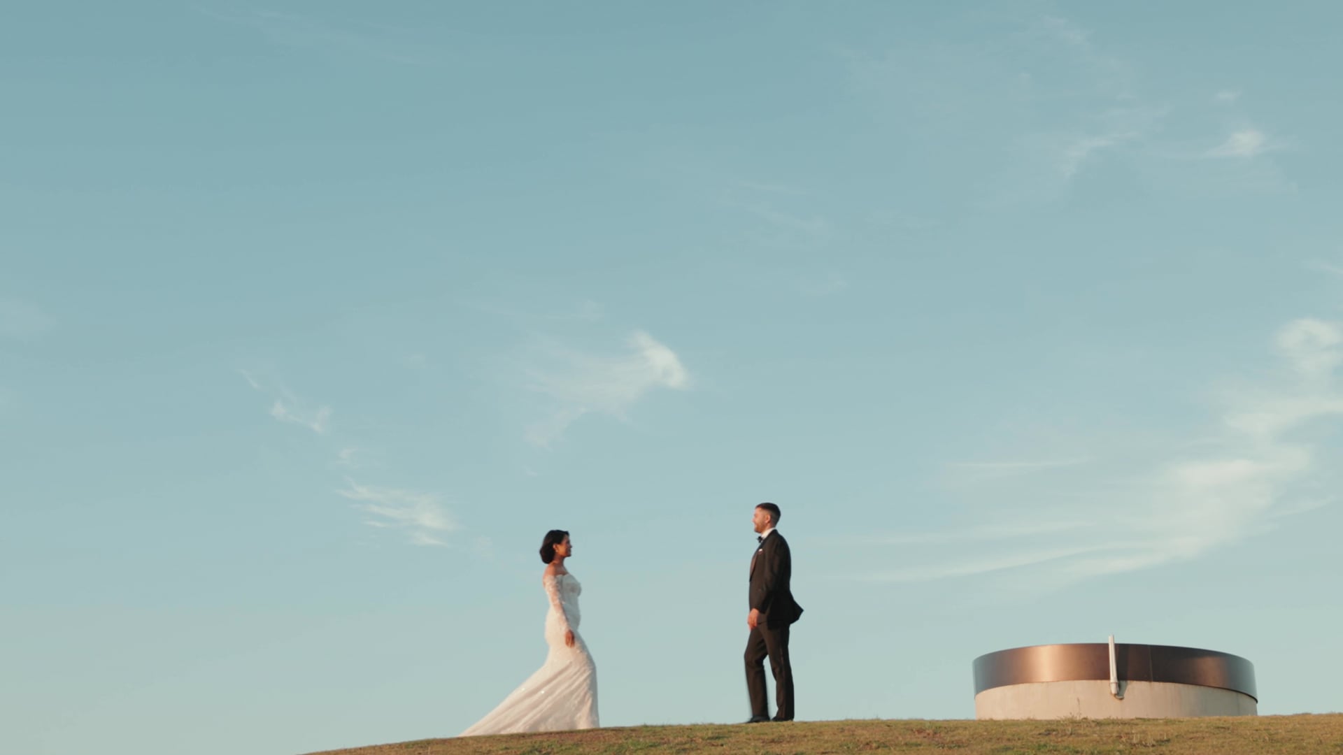 Hubert Estate, Yarra Valley wedding — couple on the wedding day, photographed by C2 Films