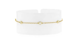 .25 ct. t.w. Bezel-Set Lab-Grown Diamond Station Bracelet in 10kt Yellow Gold