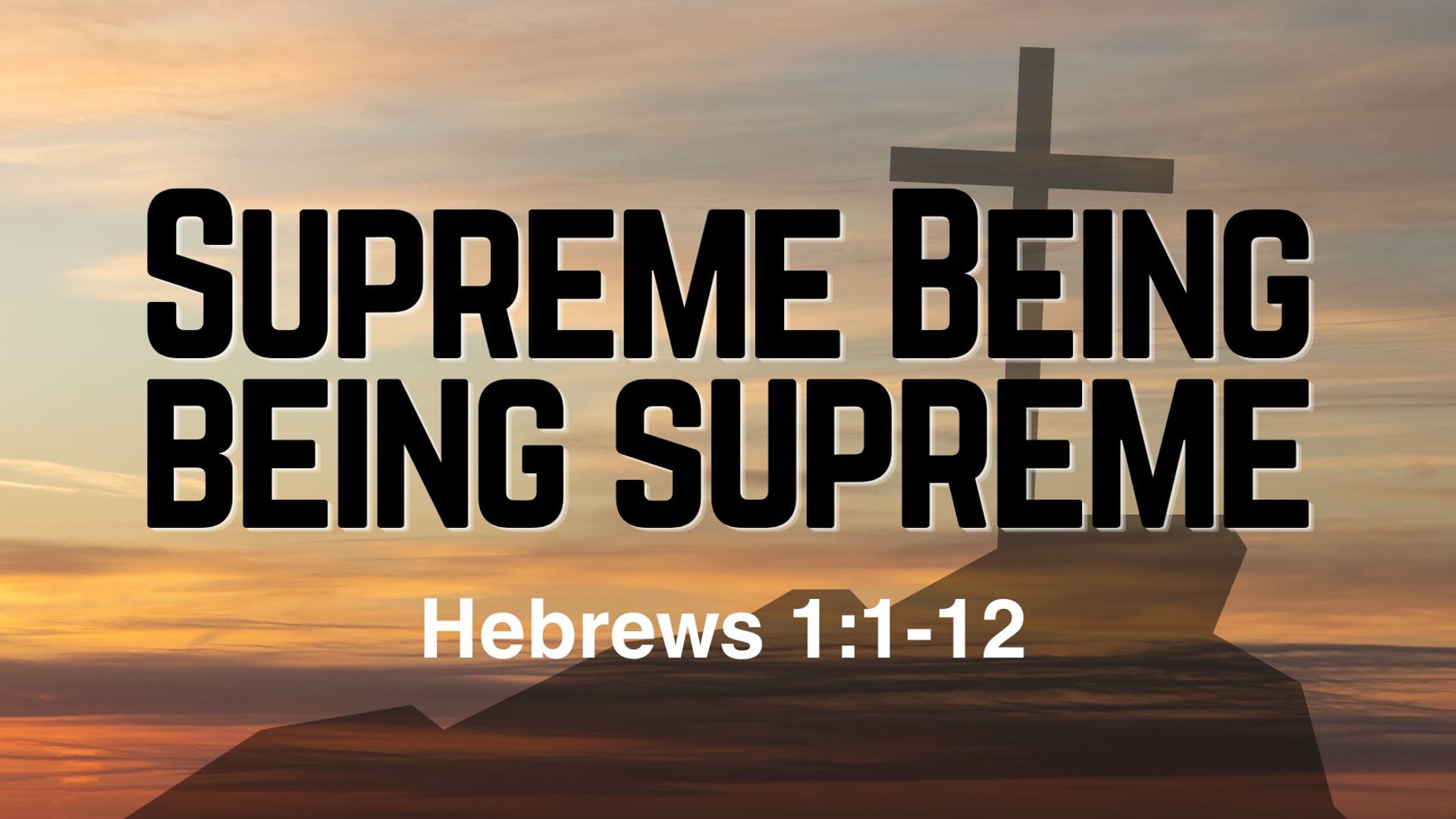Apr 12, 2026 - Supreme Being being supreme
