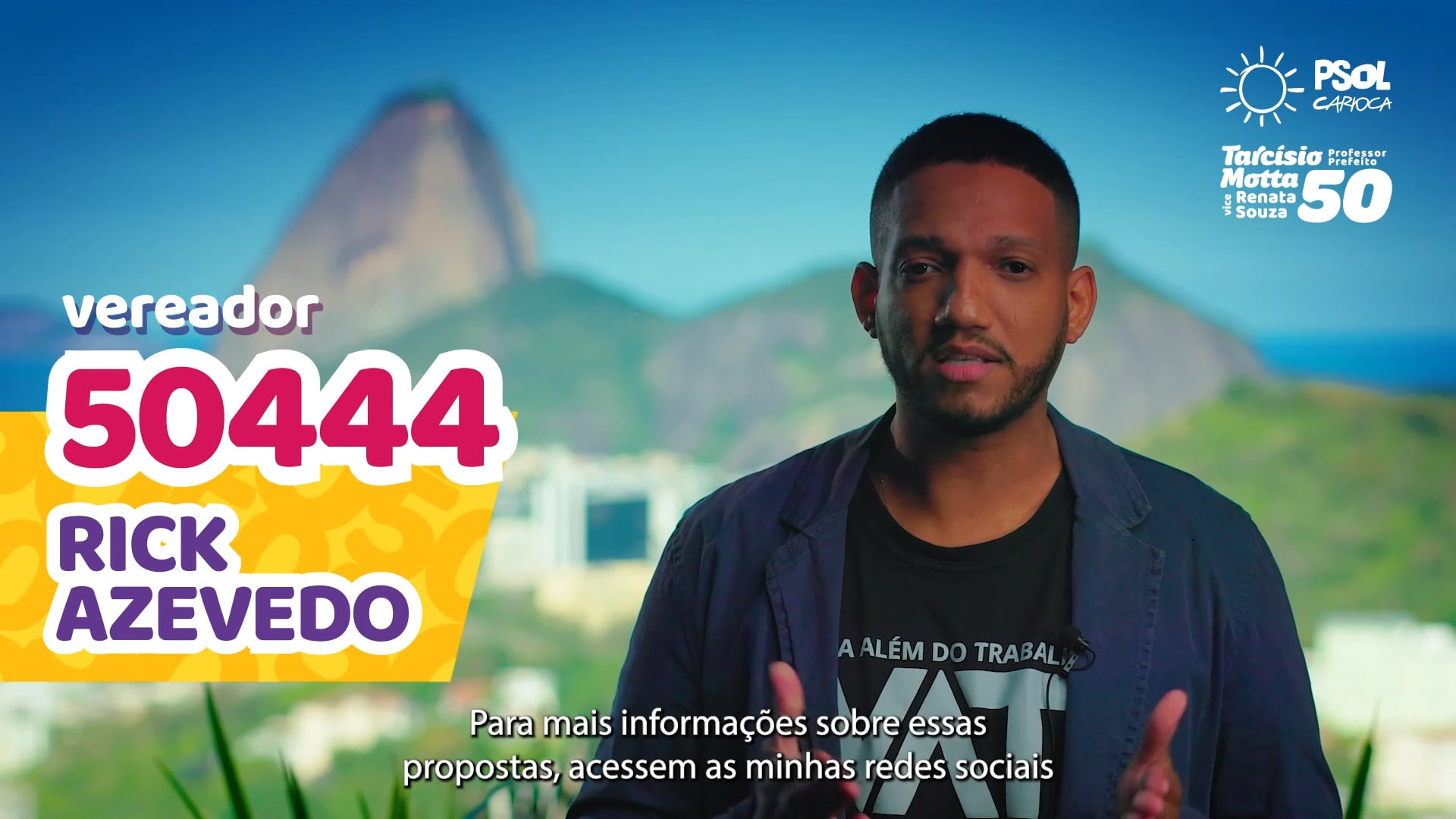 Rick Azevedo - Campanha Vereador Rio de Janeiro | PSOL 2024