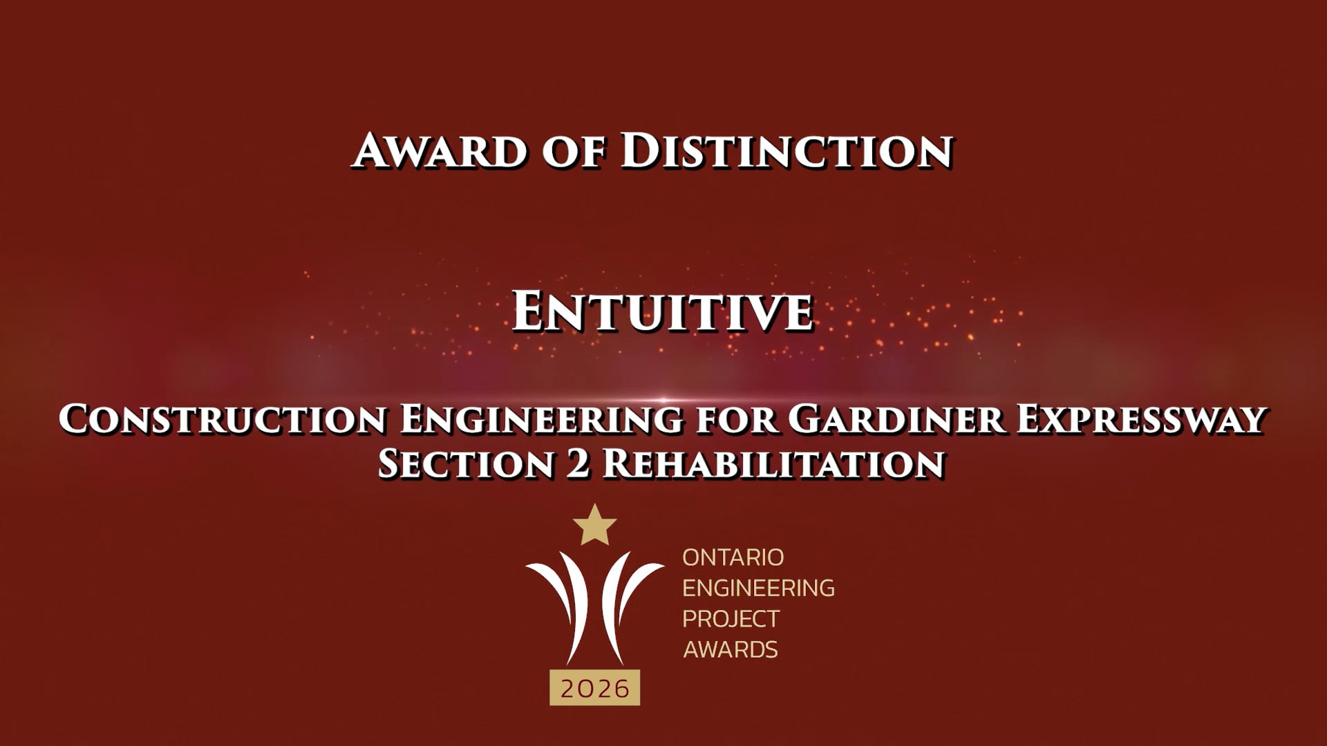 Award of Distinction: Entuitive - Construction Engineering for Gardiner ...