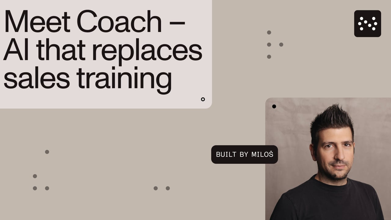 We replaced sales training with an AI coach