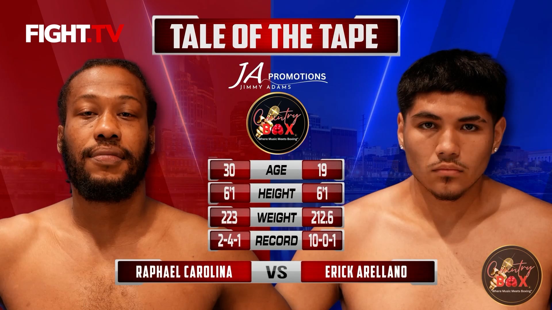 Raphael Carolina vs. Erick Arellano