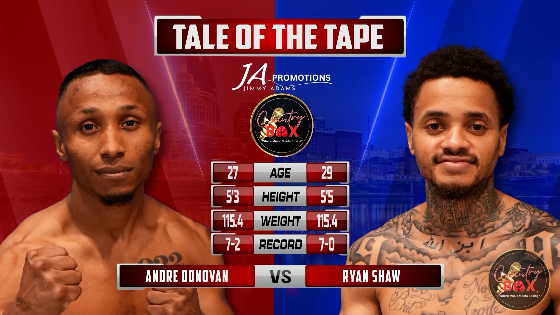 Andre Donovan vs. Ryan Shaw