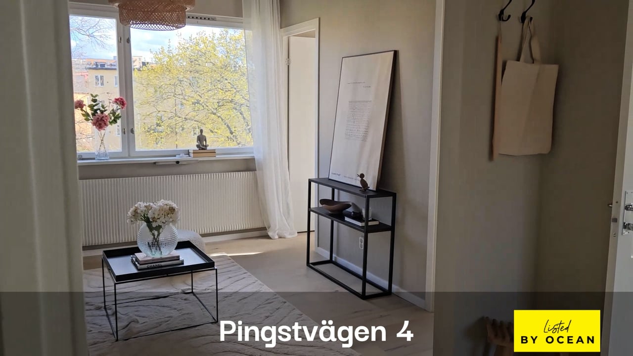 2 rum Lägenhet på Pingstvägen 4 Hägersten - Telefonplan - Midsommarkransen - Aspudden Stockholms kommun - video