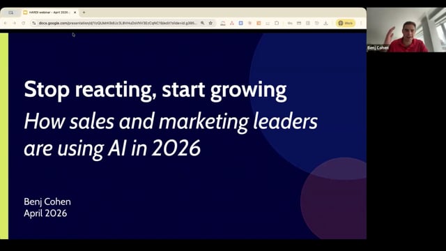 Stop reacting, start growing: How sales and marketing leaders are using AI in 2026